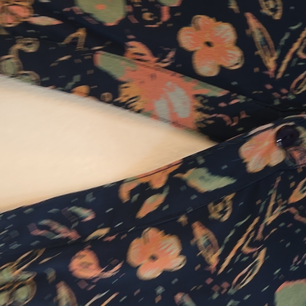 Indigo Soul Floral Long Sleeve Dress - Blue and Salmon - Picture 6 of 17